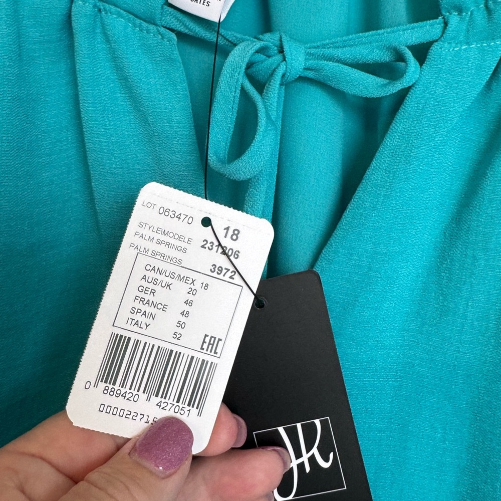 Joseph Ribkoff Turquoise Blouse - Picture 5 of 7